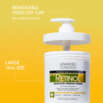 Advanced Clinicals, Retinol, укрепляющий крем с улучшенной формулой, 454 г (16 унций)