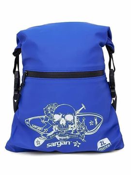 Гермосумка поясная Sargan Скелетон-Кенга+SUP синий
