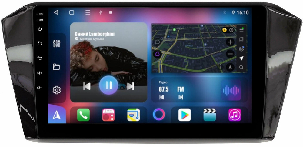 Магнитола для Volkswagen Passat 2015+ (без штатного усилителя) - FarCar BM518M на Android 13, QLED, TS10, 4Гб+32Гб, CarPlay, 4G SIM-слот