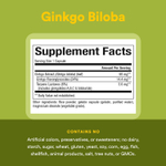 Natural Factors, HerbalFactors®, гинкго билоба, 60 капсул