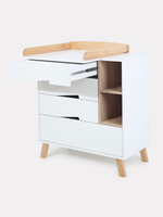 Комод пеленальный Rant Lago Pro 800/4 с органайзером Cloud white