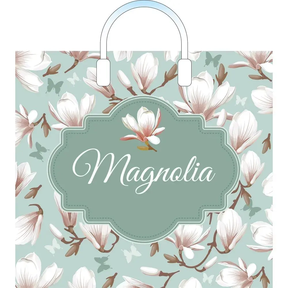 Пакет ПЭ с пластмассовыми ручками 38+3см(Магнолия) Артпласт (х1 (комплект 10 шт)