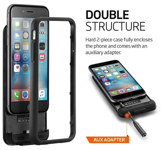 Обзор Spigen Case Battery Case Volt Pack Black to iPhone 6 / 6S