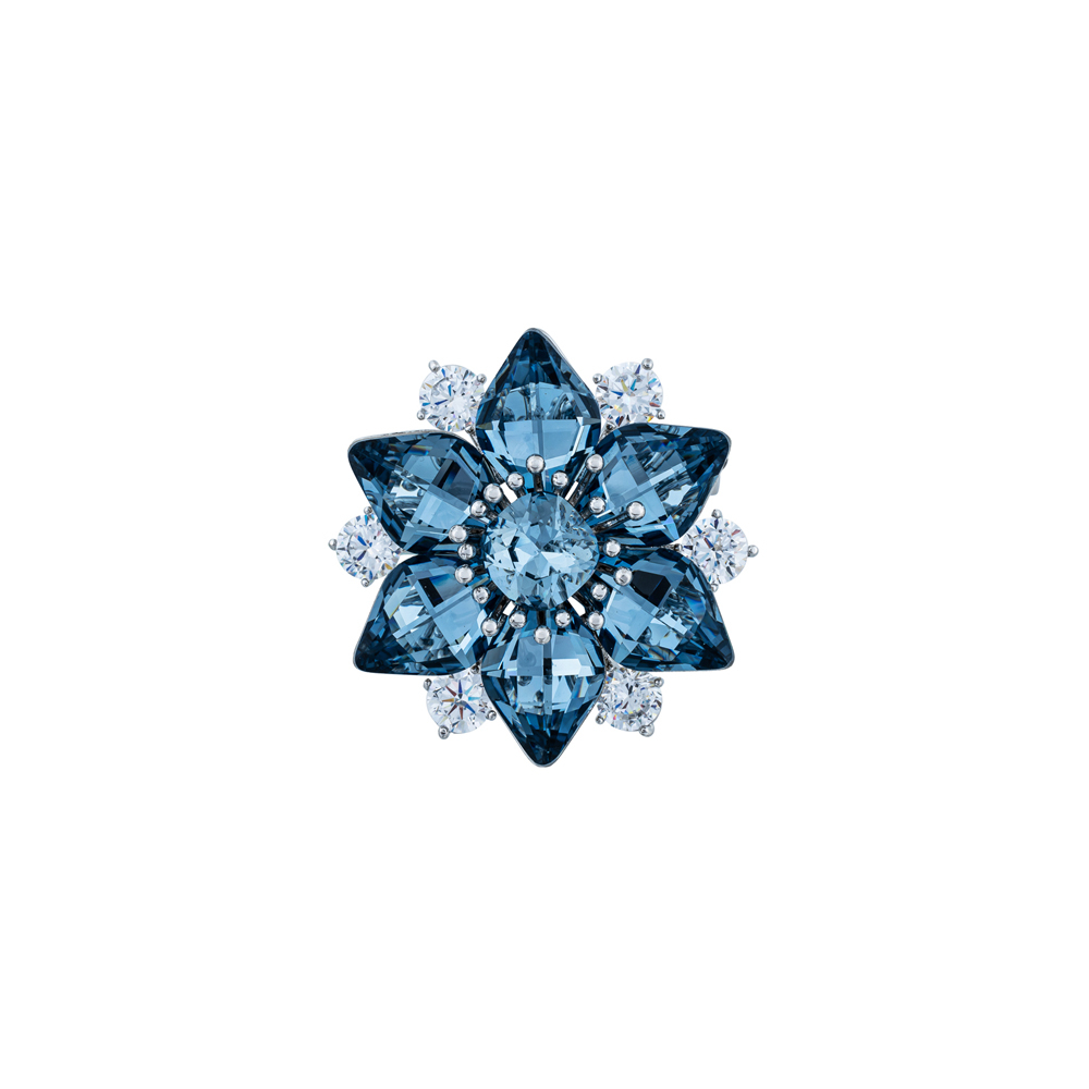 Брошь Fiore Luna Звезда Zircon XR14178A2 BL/S