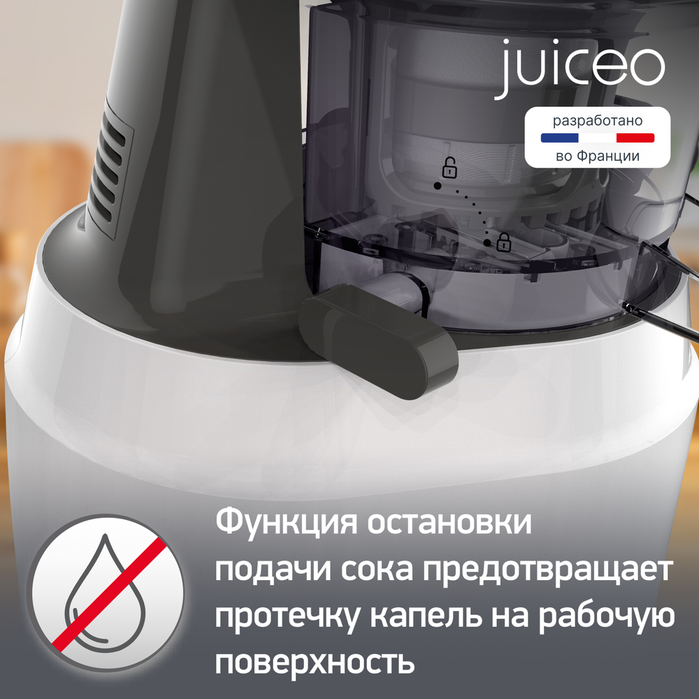 Шнековая соковыжималка Moulinex Juiceo ZU150110