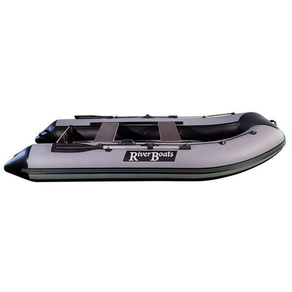Лодка пвх riverboats (ривербот) rb - 320 нднд лайт (цвет: серый/чёрный)