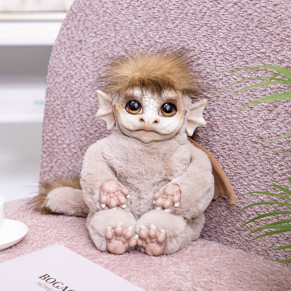 Игрушка мягкая Дракон Бэби Мистик Светло-коричневый