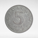 Austria, 5 Groschen, 1968, F