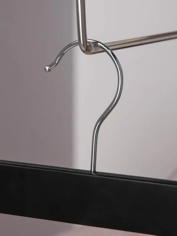 Вешалка для брюк и юбок с зажимами SAVANNA, сорт А, 34×1,2×12,5 см, тёмное дерево, лотос