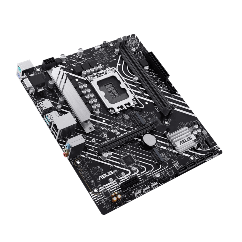 Материнская плата ASUS PRIME H610M-A R2.0, LGA1700 H610 2xDDR5 4xSATA3 2xM.2 D-Sub HDMI DP mATX