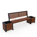 Скамейка Бонжур с 2 цветочницами