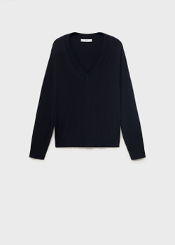 Пуловер тонкой вязки