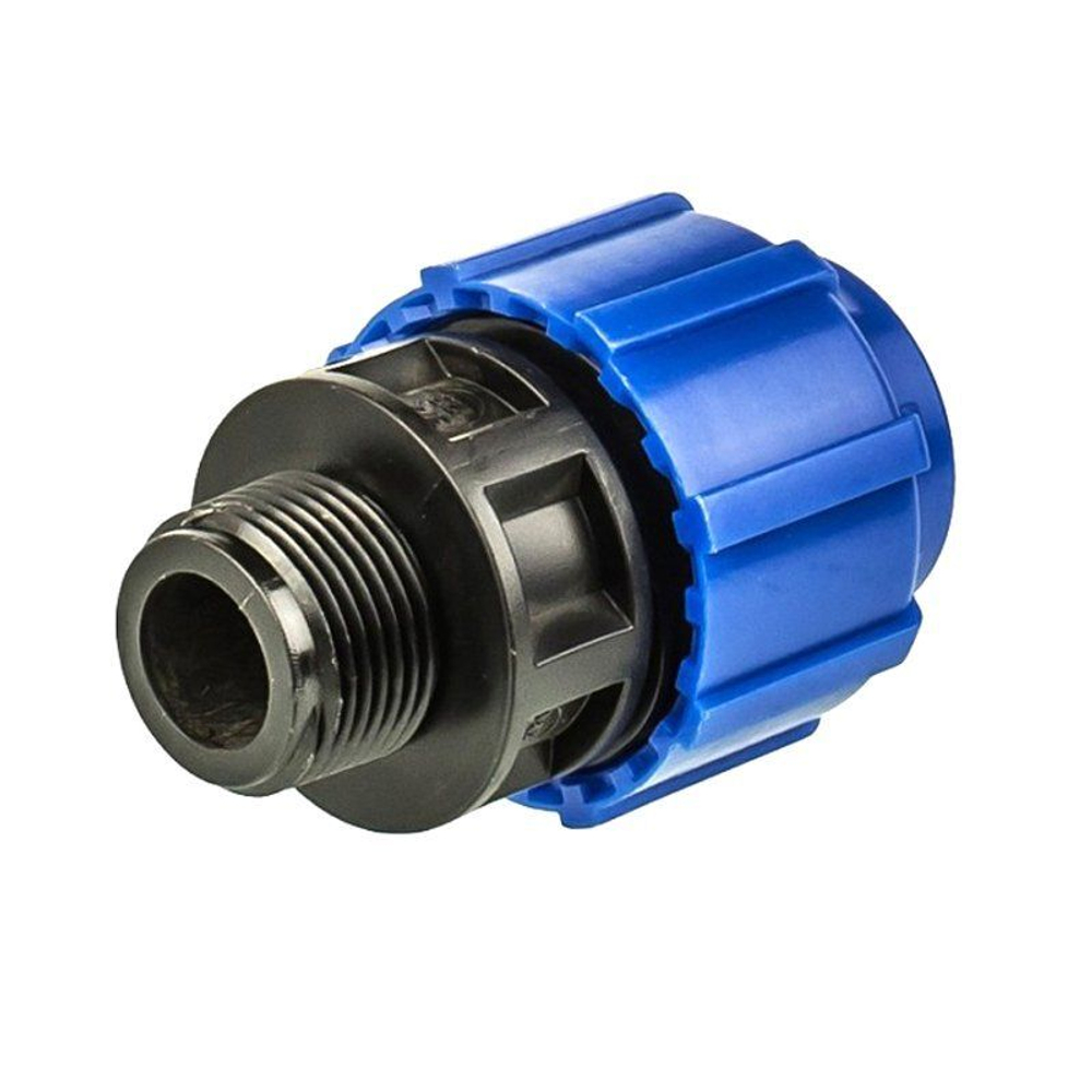 Муфта компрессионная для ПЭ Ду 40-1 1/2'' PN 16, обжимное-штуцер