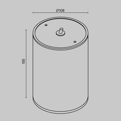 Уличный потолочный светильник Outdoor O306CL-L12GF
