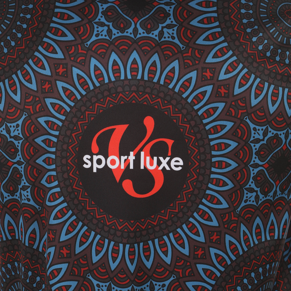 Мужская футболка голубая с узором Sesmik by Vlad Sedov VS003/VS0009