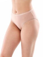 Слипы средней посадки со спорт-резинкой (Размер: XXL) (Цвет: бежевый)