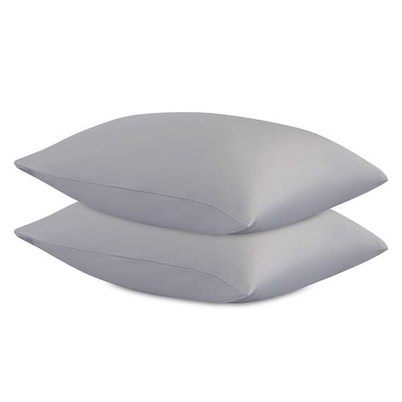 Комплект постельного белья из премиального сатина серого цвета из коллекции essential, 150х200 см