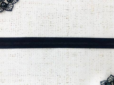 Косая бейка х/б, ш. 1,5 см, чёрный