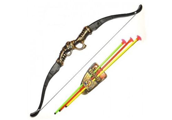 Детский лук со стрелами на присосках в пакете