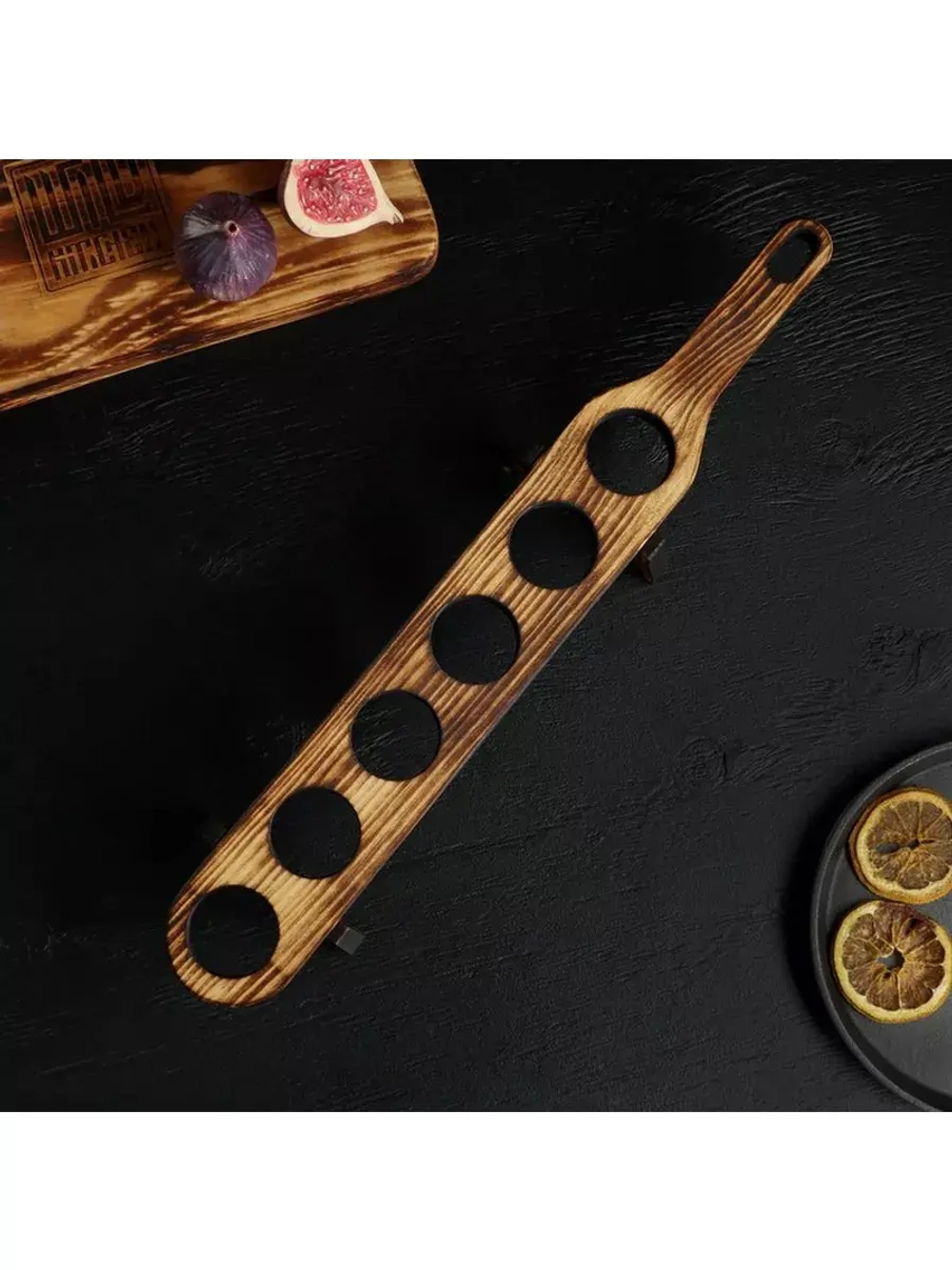 Шотница из Кедра с 6 стопками