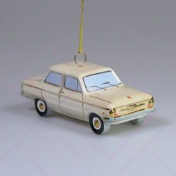 Фарфоровая ёлочная игрушка Запорожец Ушастый