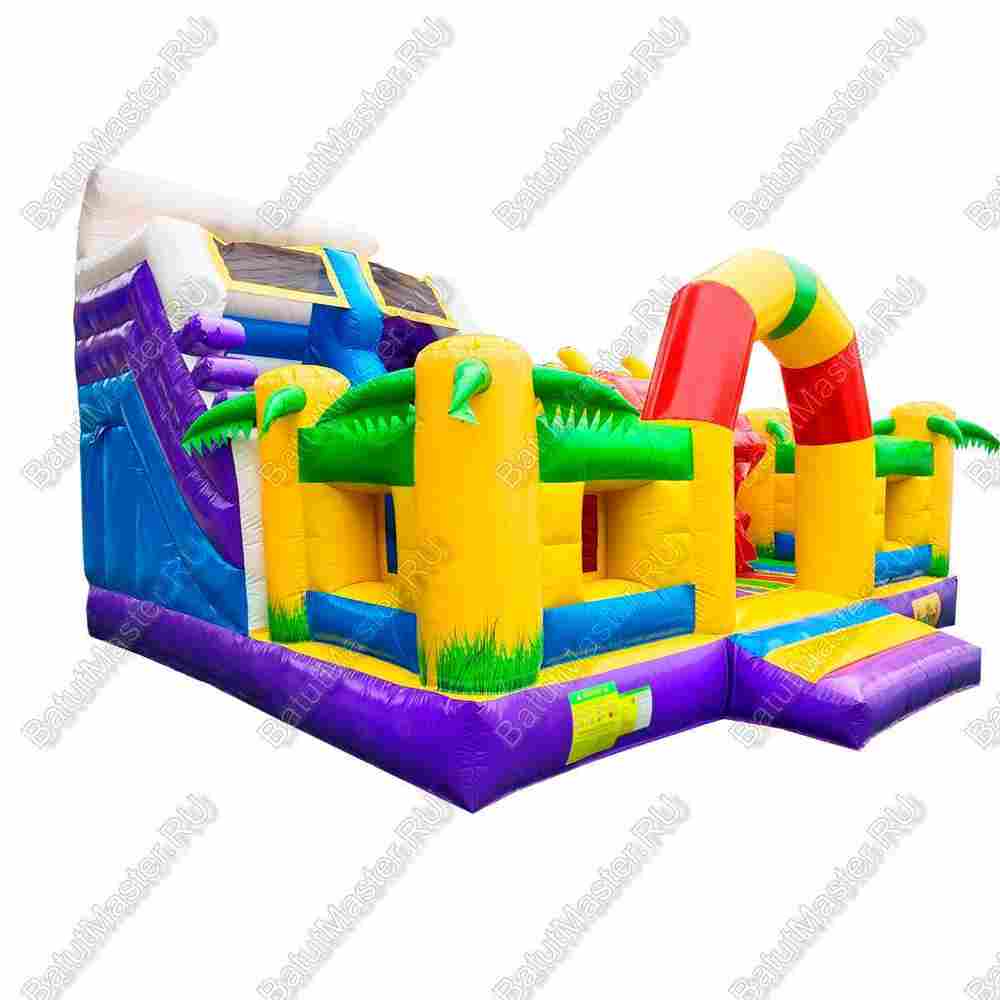 Коммерческий батут «Белый клык» Микс, 6*5*4 м