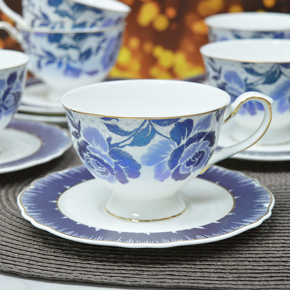 Чайный набор 12 предметов 210мл 108-350, фарфор