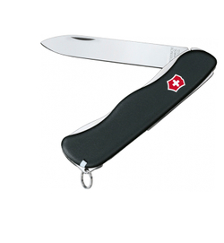 Нож Victorinox Sentinel, 111 мм, 4 функции, с фиксатором лезвия, черный