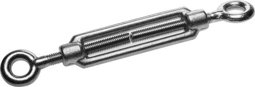 Талреп DIN 1480, кольцо-кольцо, М8, 1 шт, кованая натяжная муфта, оцинкованный, ЗУБР Профессионал