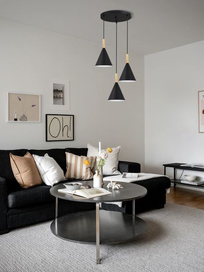 SLE1255-423-03 Светильник подвесной Черный/Черный E27 3*40W ARKET