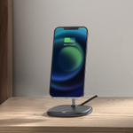 Беспроводная зарядка + Держатель Baseus Swan Magnetic Desktop Bracket Wireless Charger - Black