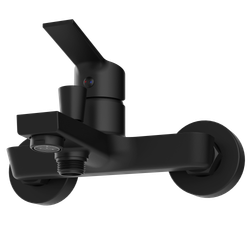 Смеситель для ванны с душем STWORKI Кронборг S28100BK + Душевой гарнитур Ольборг S20190BK, матовый черный