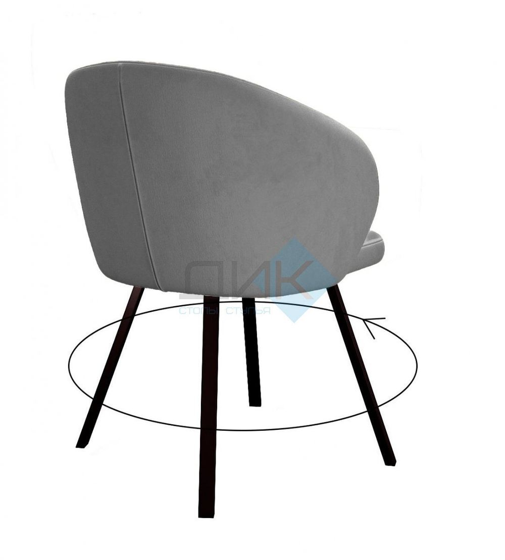 Стул DikLine 258 поворотный опоры чёрные