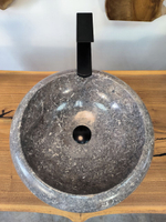Раковина из мрамора Donut Grey DM-65868 45х45х15 из натурального камня