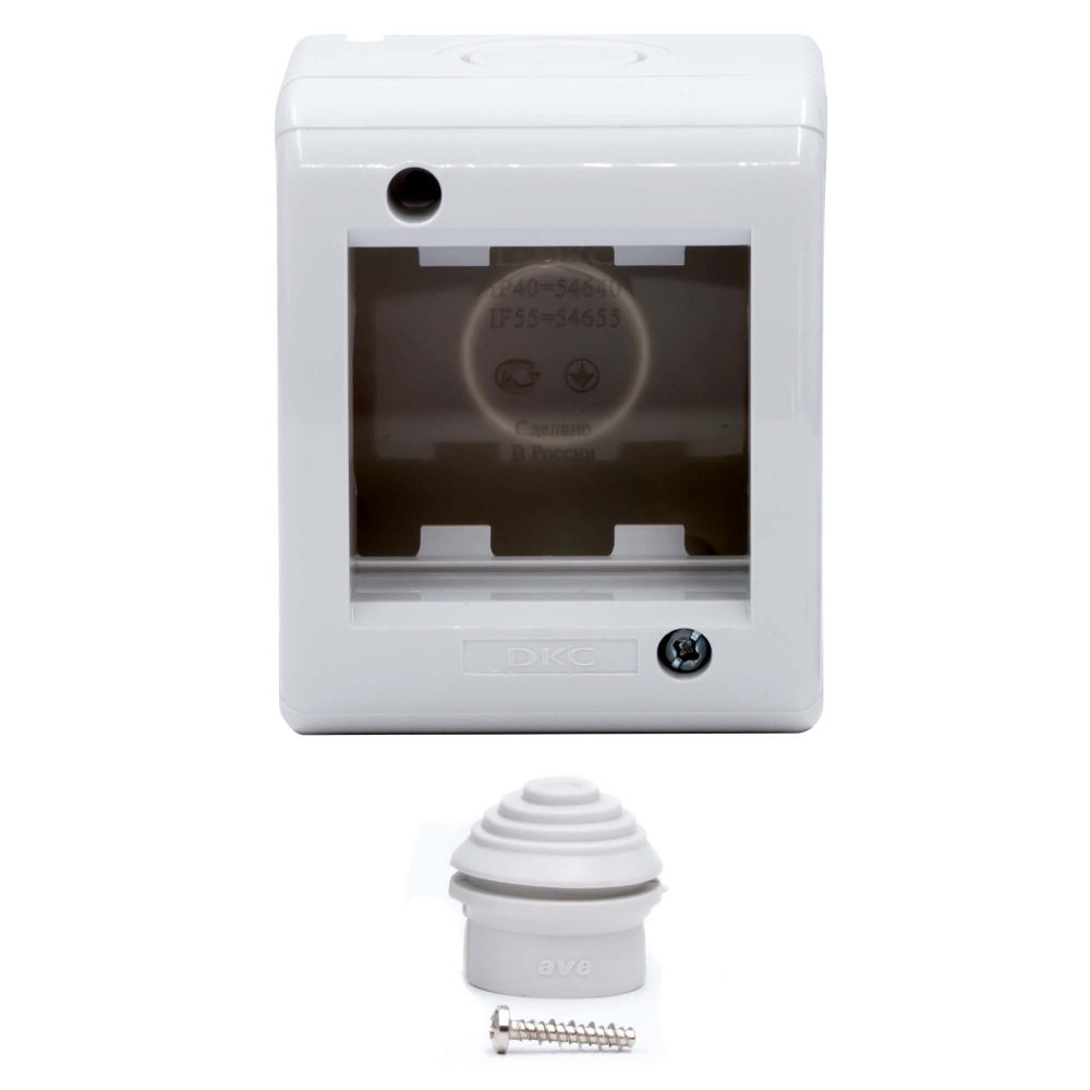 Модульная настен. коробка для эл/устан. изделий VIVA, IP40,2мод. DKC