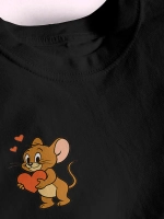 Парные футболки для влюбленных с принтом том и джерри