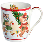 Кружка 300мл С Новым годом!, красная, 760-780-1