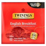 Twinings, Чистый черный чай, английский завтрак, 100 чайных пакетиков, 200 г (7,05 унции)