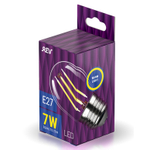 Лампа светодиодная FILAMENT шарик 7W G45 E27 2700K DECO Premium теплый свет