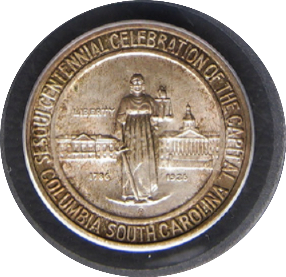 50 центов Columbia 1936-D - в в слабе 66 грейде PCGS