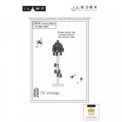 Торшер iLamp Savage F8005-5 GD