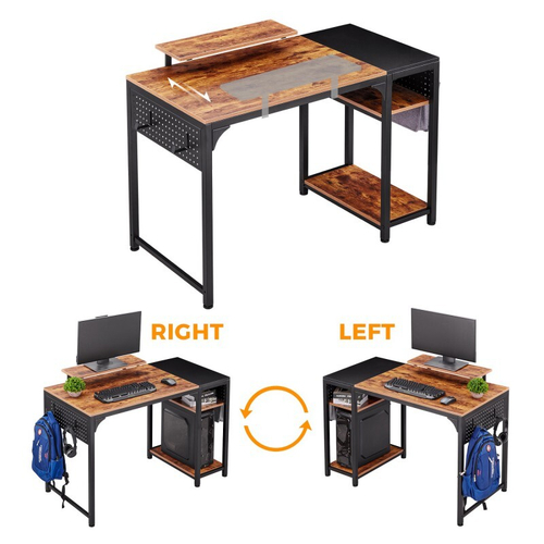 Стол письменный (для компьютера) EUREKA ZX-SS120B-RBB, Brown (ZX-SS120B-RBB)