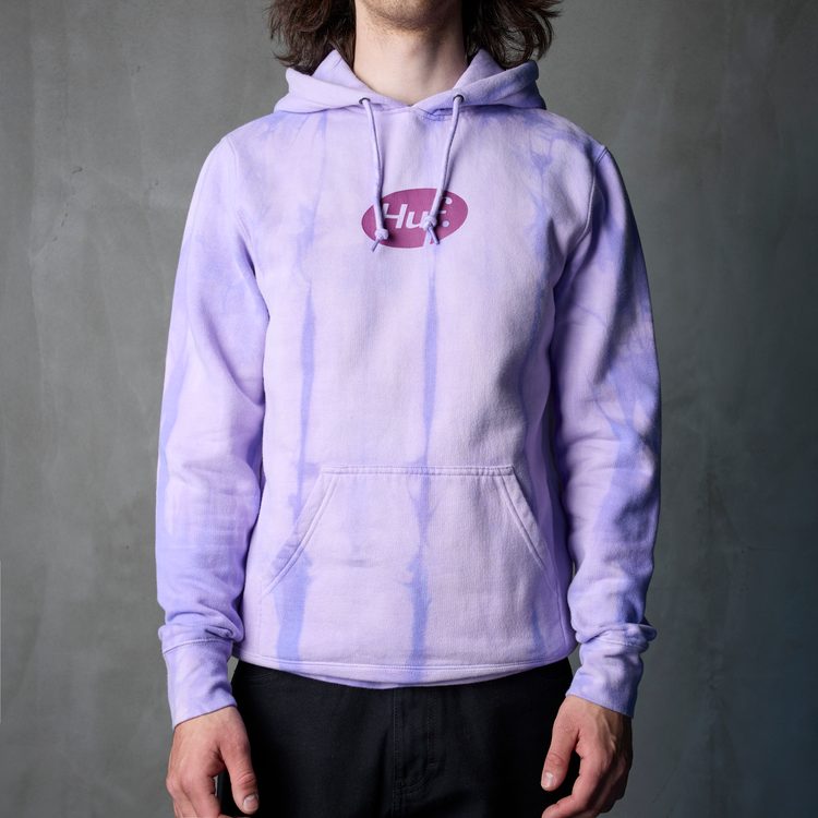 Толстовка мужская HUF Relax Tiedye артикул:PF00345-VIOLT - купить в магазине Дайс