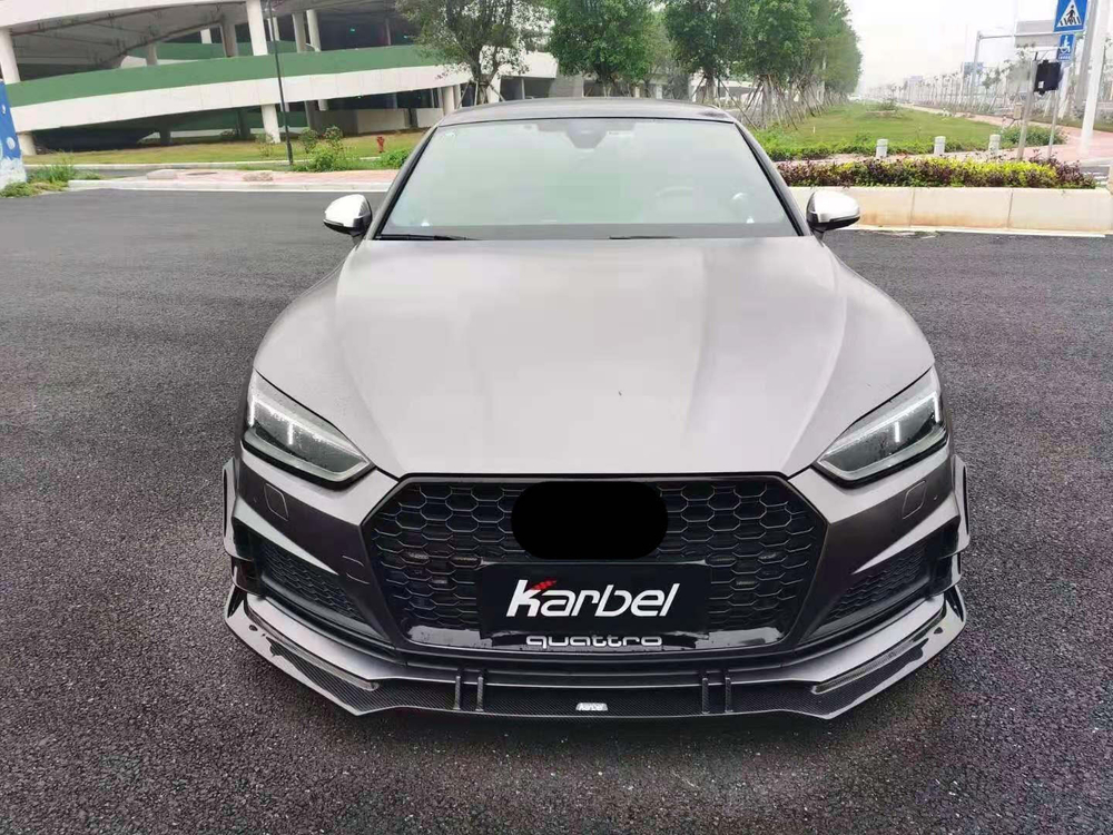 Карбоновая губа для AUDI S5 & A5 S LINE 2017-2019 B9 Ауди обвес