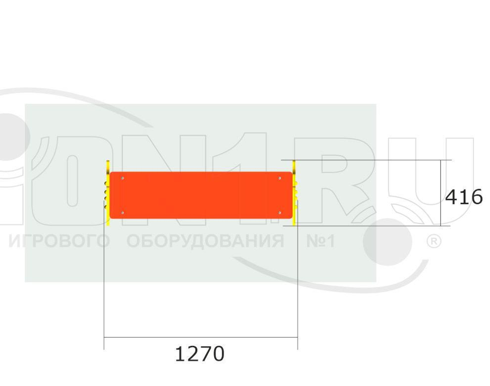 Скамейка детская Кит М1 СП220 для игровой площадки