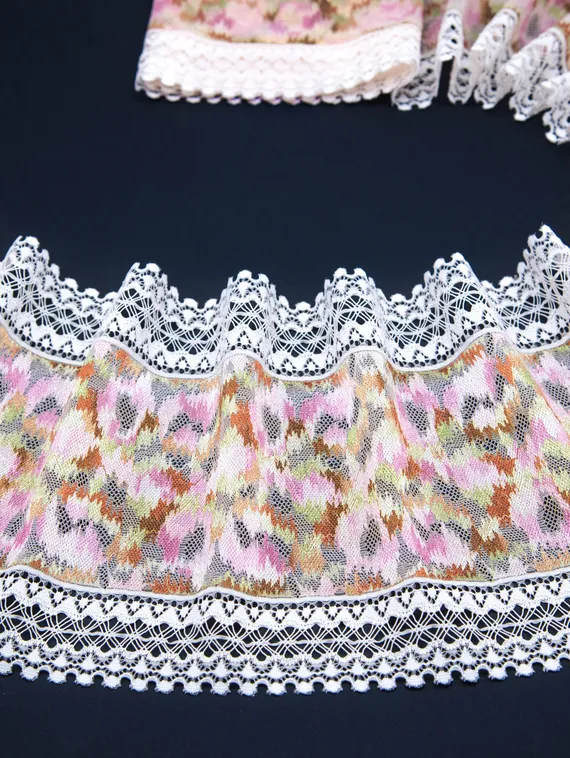 03-253 ОПТ Кружево эластичное 18 см, гладь, айвори