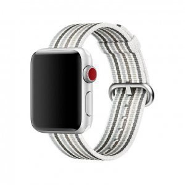 Ремешок COTEetCI W30 Nylon Rainbow Band (WH5251-WG-42) для Apple Watch 44мм/ 42мм Бело-Графитовый