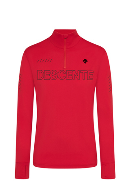 DESCENTE Пуловер унисекс D12DWMSGB28 1/4 Zip, Electric Red