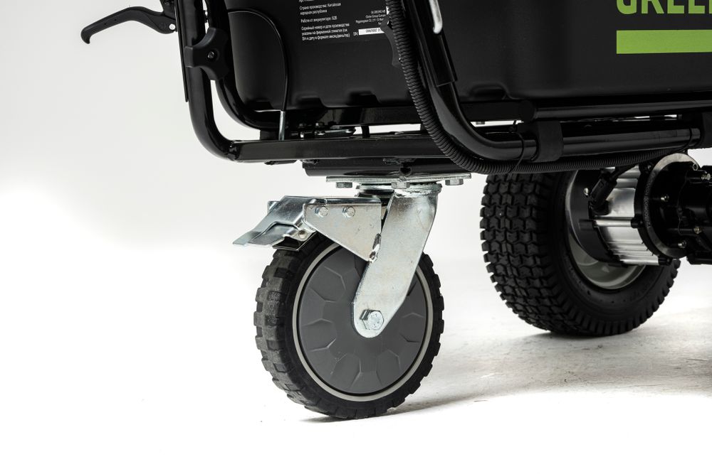 Аккумуляторная самоходная садовая тележка Greenwork 82GC, 82v, 106 л, (7400607), без АКБ и ЗУ