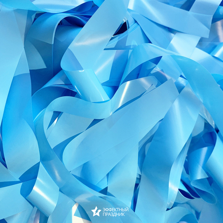 Голубая мягкая плёнка (полоски)